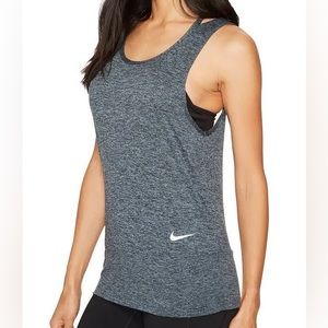 Nike Women's Studio Cutout Dri-FIT Black/Grey Training Tank